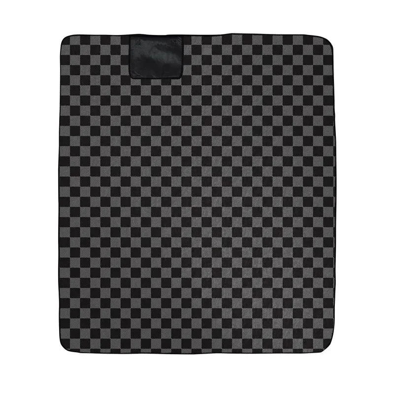 Kempinga paklājiņš Outliner, melna krās., 150 x 130 cm