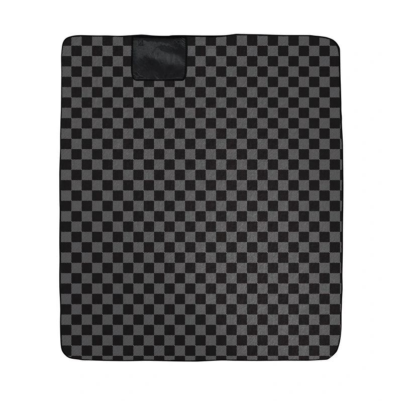 Kempinga paklājs Outliner. melna. 150 x 130 cm