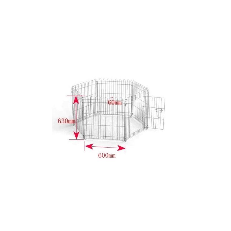 Iežogojums Höppy. 600 x 600 x 630 mm. metāls