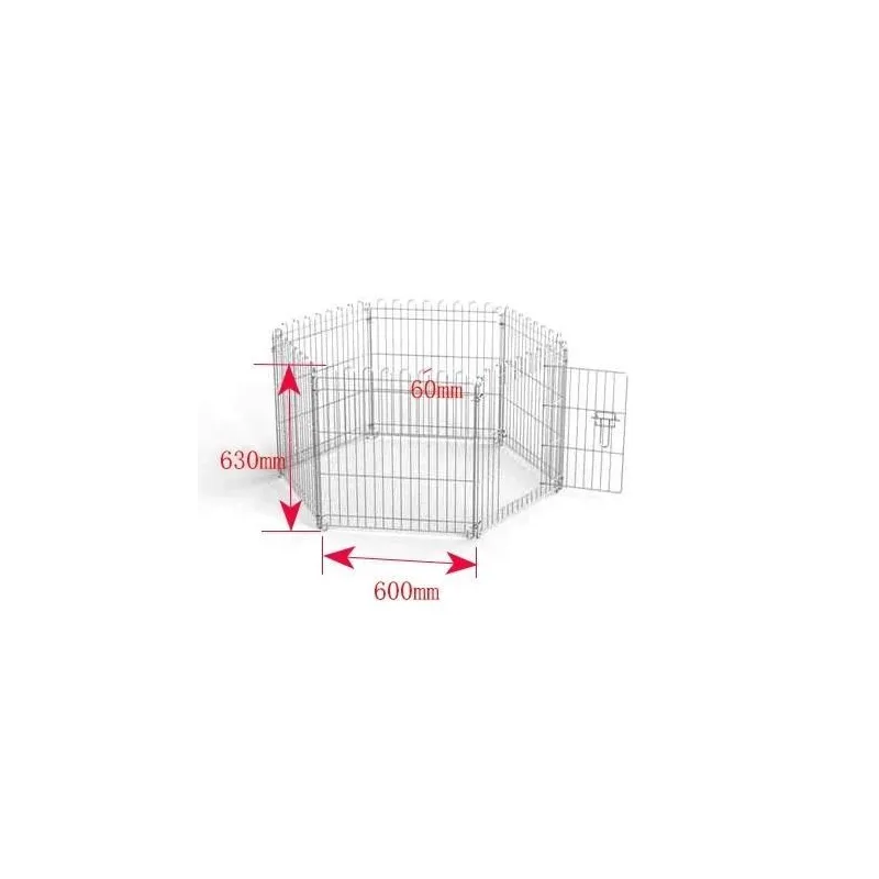 Dzīvnieku aizsardzības žogs Höppy, 60 x 6 x 63 cm, metāls
