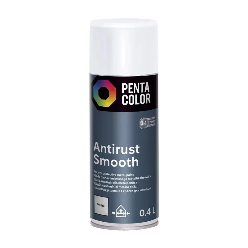 Krāsu aerosoli Pentacolor Smooth Effect, dekoratīvie, balta krās., 0.4 l
