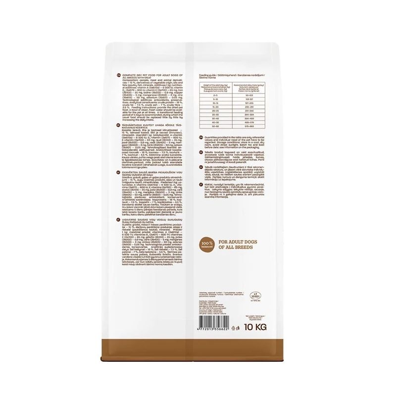 Sausā suņu barība Höppy. gaļa. 10 kg