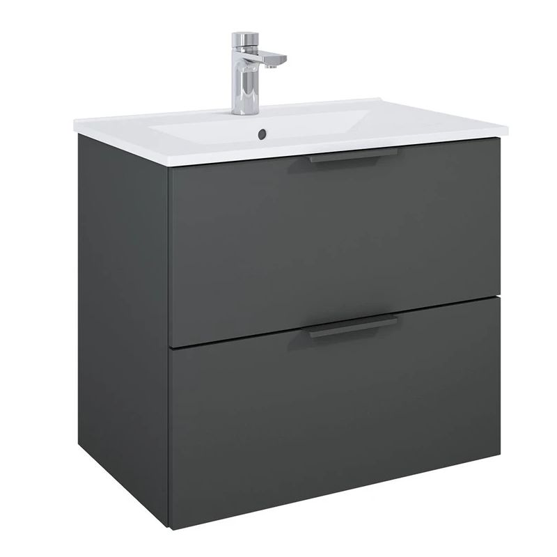 Vannas istabas skapītis ar izlietni Elita Astra, pelēks, 39.4x61.5x53