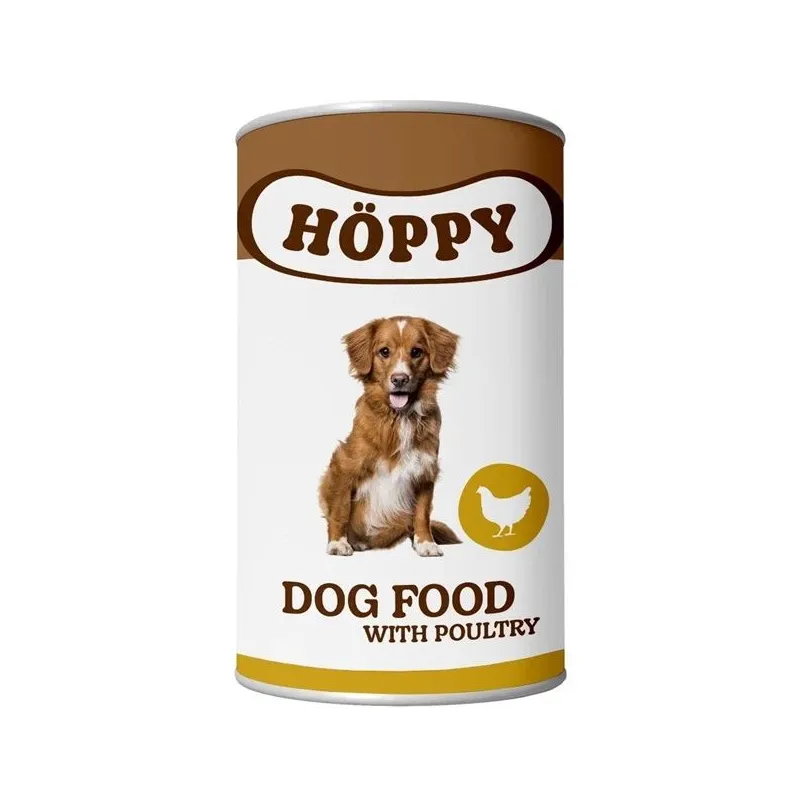 Mitrā barība ,konservi, suņiem Höppy, mājputnu gaļa, 1,25 kg