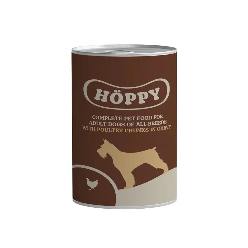 Mitrā barība ,konservi, suņiem Höppy, mājputnu gaļa, 0.415 kg