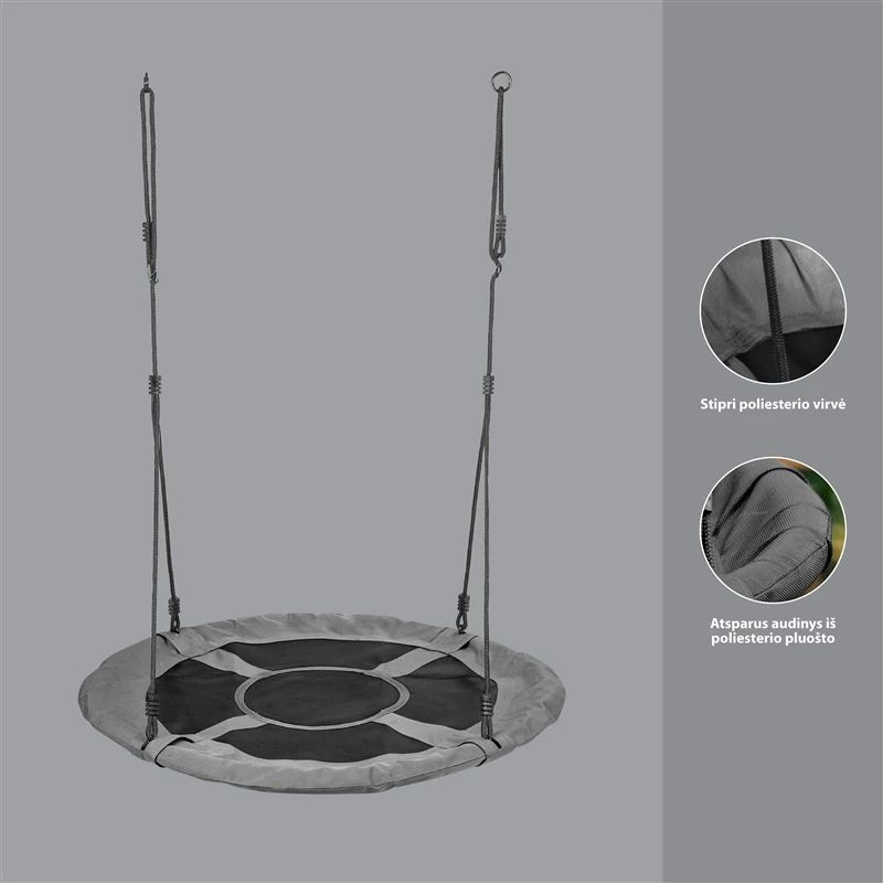 Šūpoles DIA S04-418. DIA100 cm. melnas. Outliner