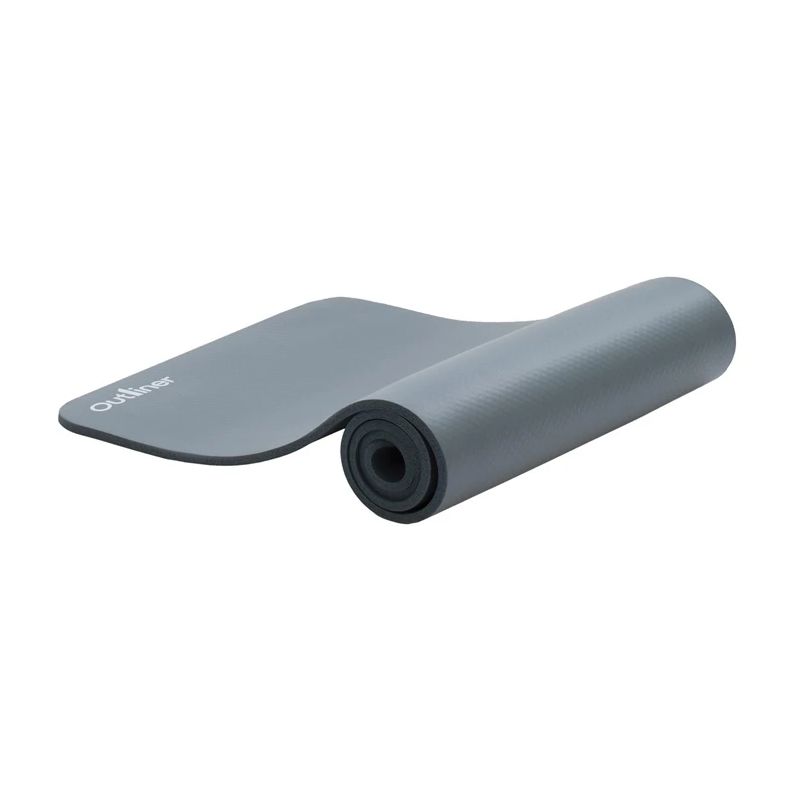 Fitness un jogas paklājiņš Outliner. pelēks. 190x 80x 1 cm