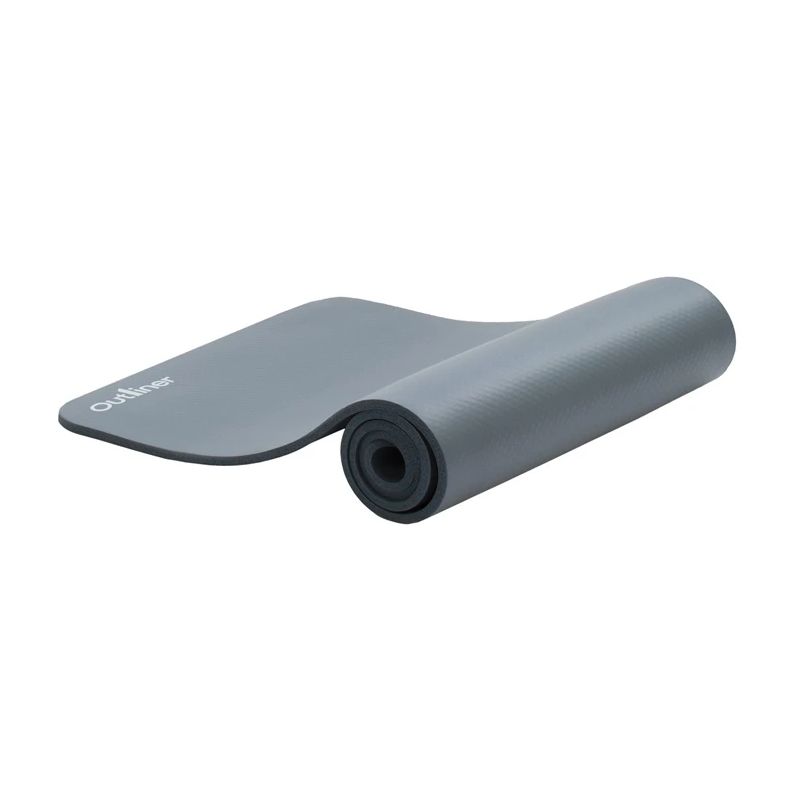 Fitness un jogas paklājiņš Outliner. pelēks. 190x 80x 1 cm