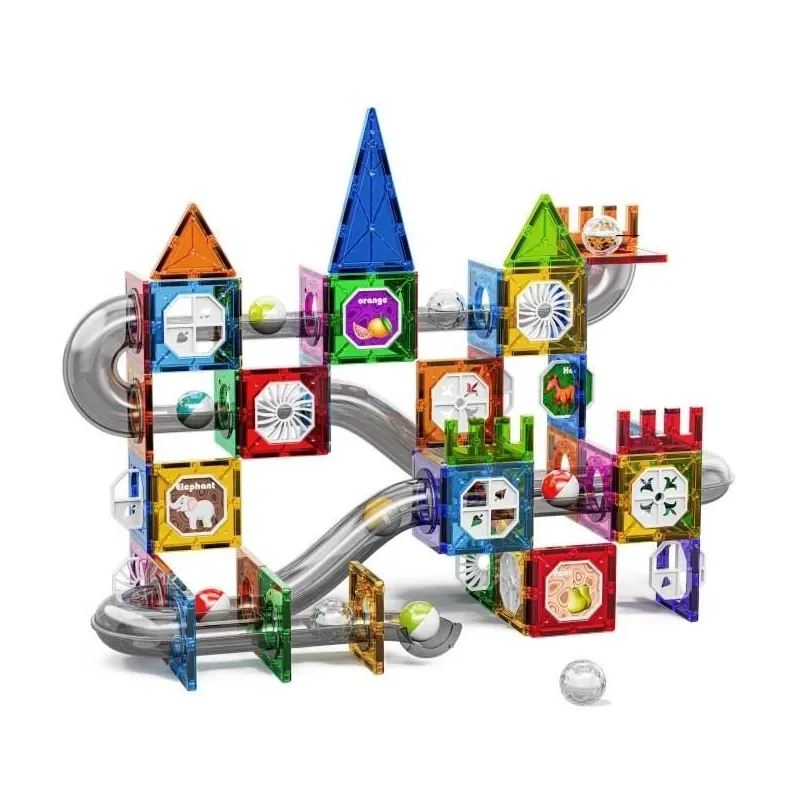 Magnētiskais konstruktors Smart Pocket Spīdošais magnētiņš S-C007, 122 gab.