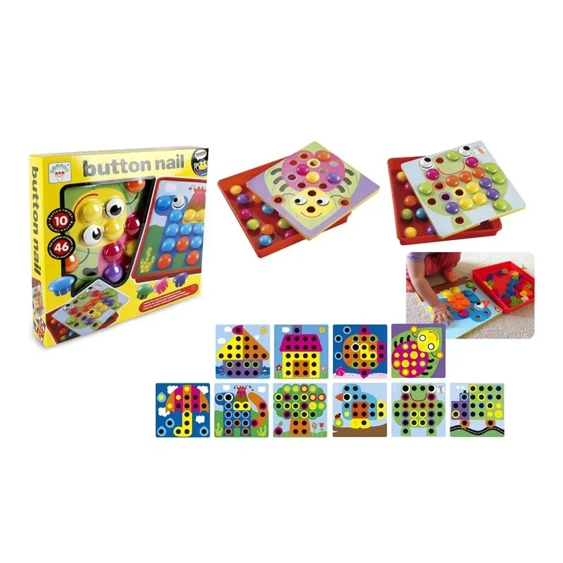 Button puzzle game 30.5x5x30.5