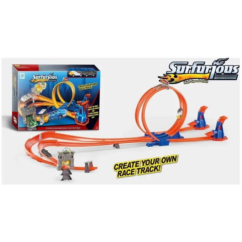 Spring road racing track set 47x7x31