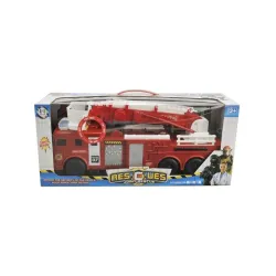 Ugunsdzēsēju mašīna Rescues 999B-14B. balta-sarkana