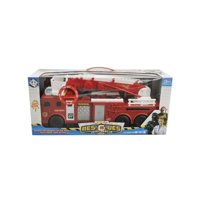 Free wheel fire car with light_sound ba