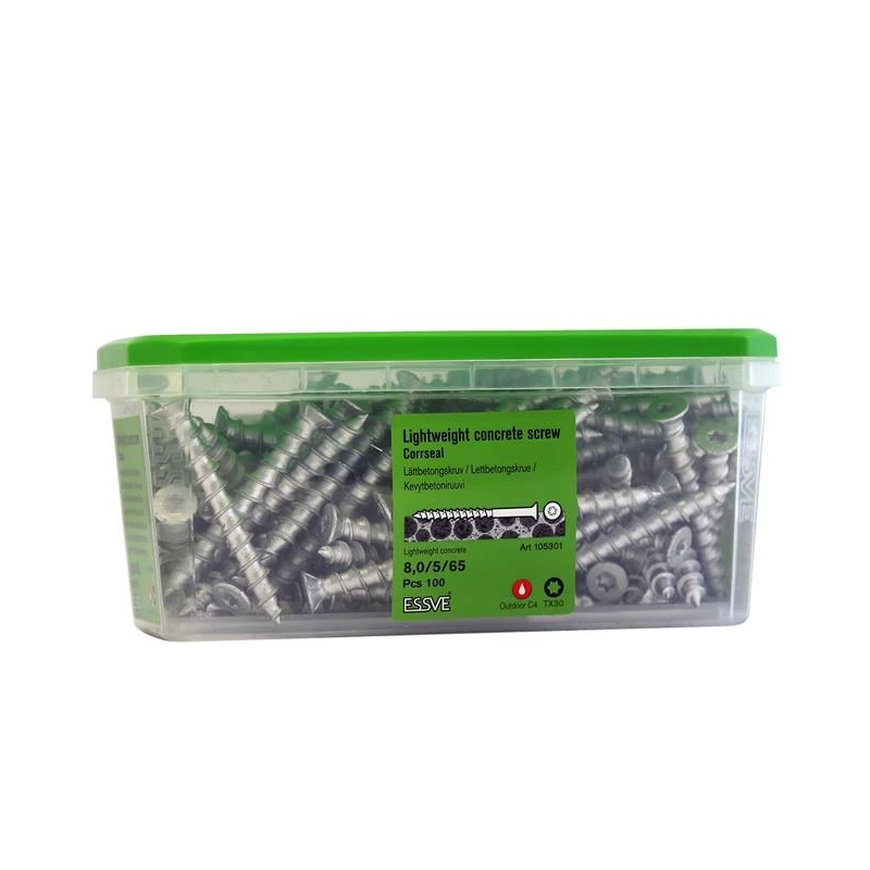 FIBO skrūve CorrSeal 8x65, 100 gab.