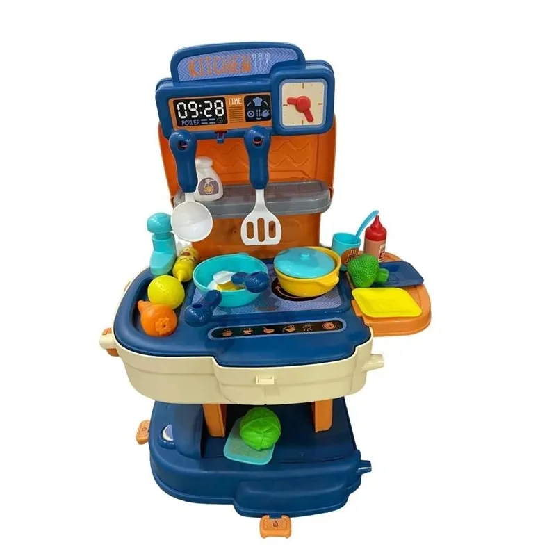 Игрушки для магазина, плита и набор кухонной утвари School Bag- Chef Kitchen 8787p