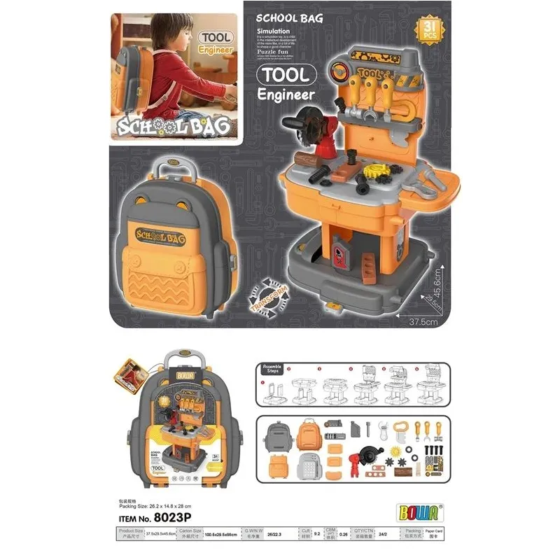 Стол для игрушечной мастерской School Bag-Tool Engineer 8023p