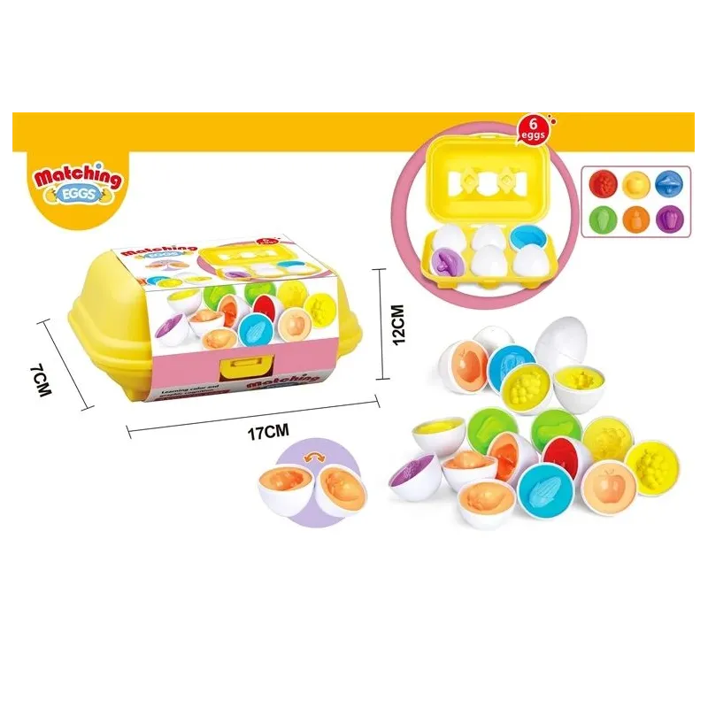 6pcs vegetable and fruit pairing eggs