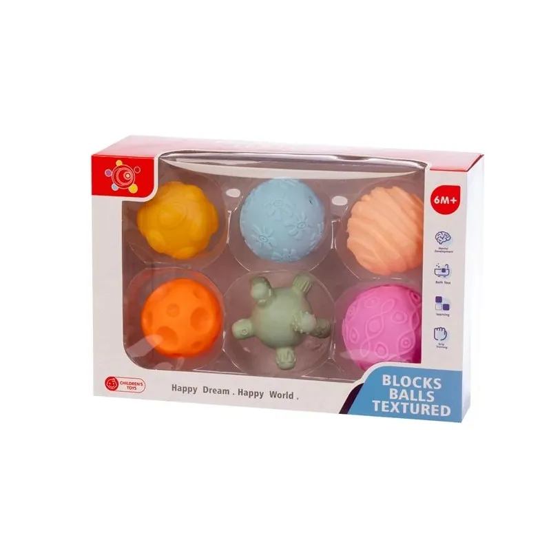 Rotaļlieta Blocks Balls Textured