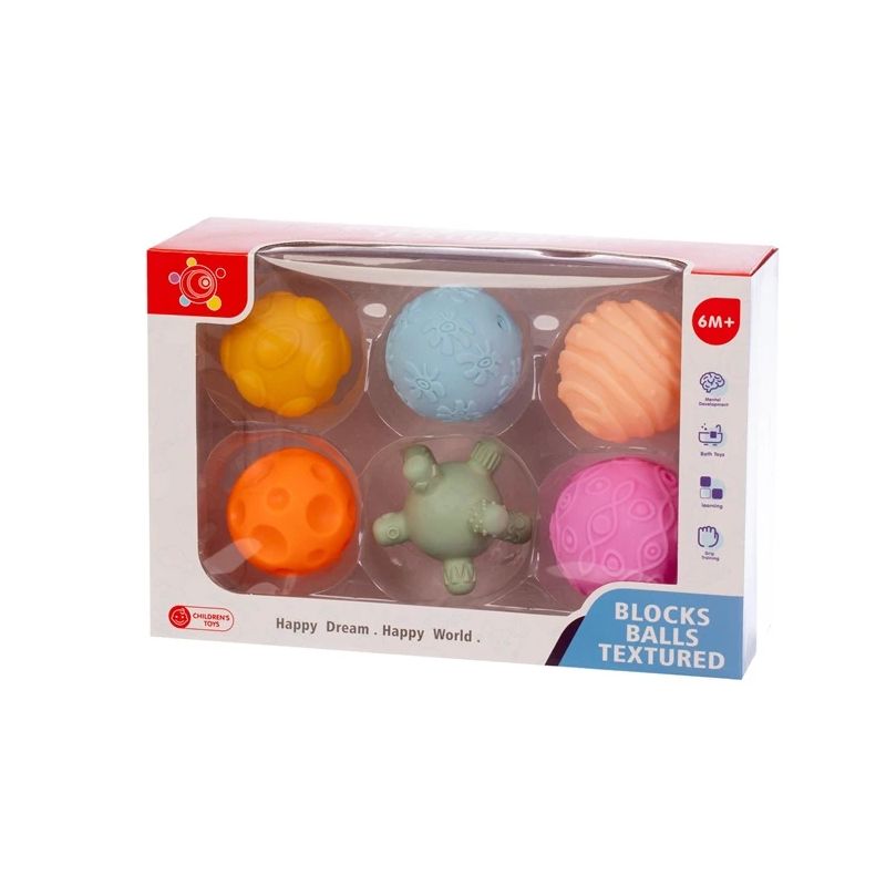Rotaļlieta Blocks Balls Textured MX0401010