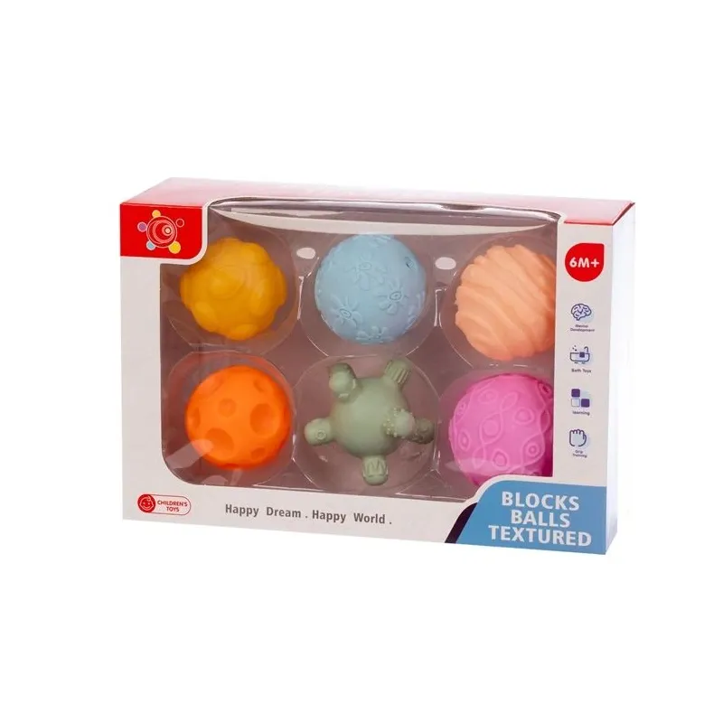 Rotaļlieta Blocks Balls Textured