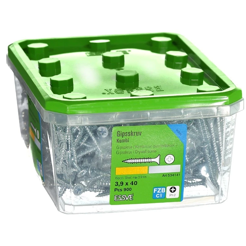 Skrūve reģ. kombi 3,9x40 essve fzb 900gb