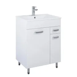 Komplektas nika 60 cm baltas blizgus