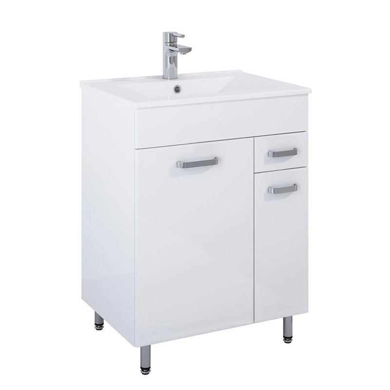 Komplekts nika 60 cm balts spīdīgs