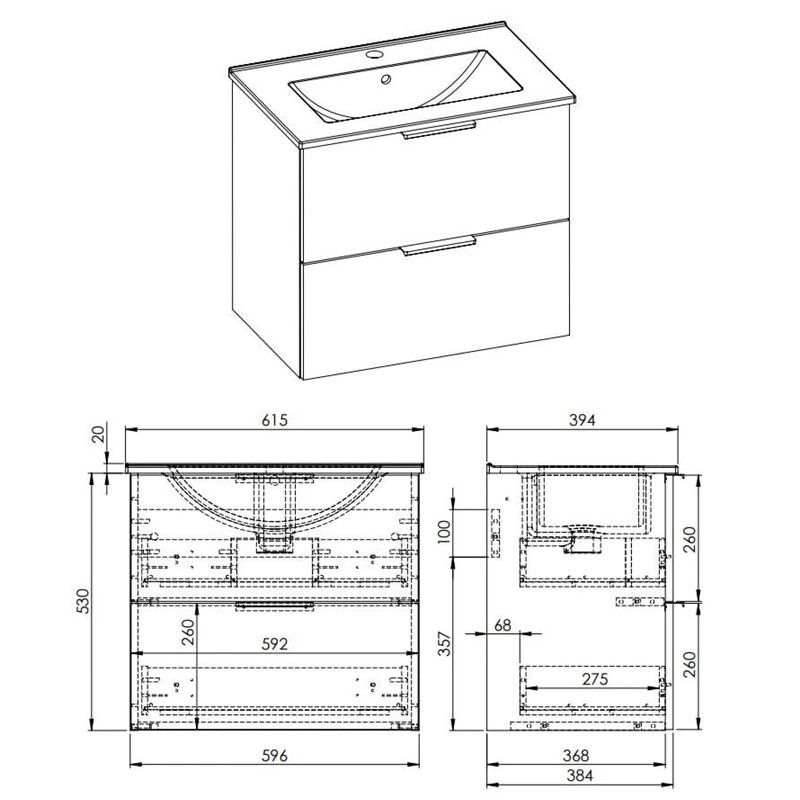 Komplekts astra 60 ar izlietni zaļa