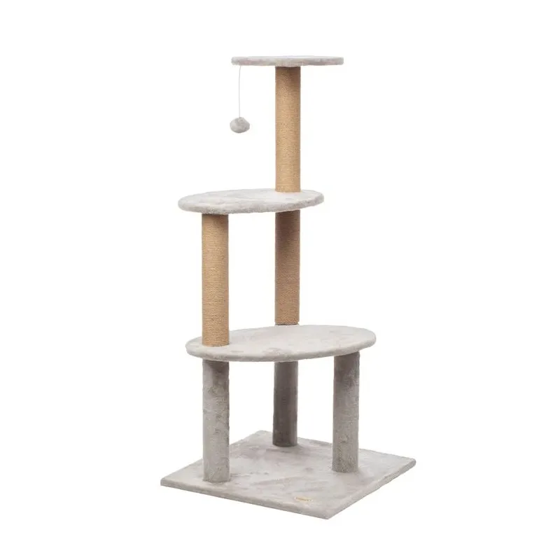 Kaķu skrāpējamais stabs Höppy, 49 cm x 49 cm x 108 cm