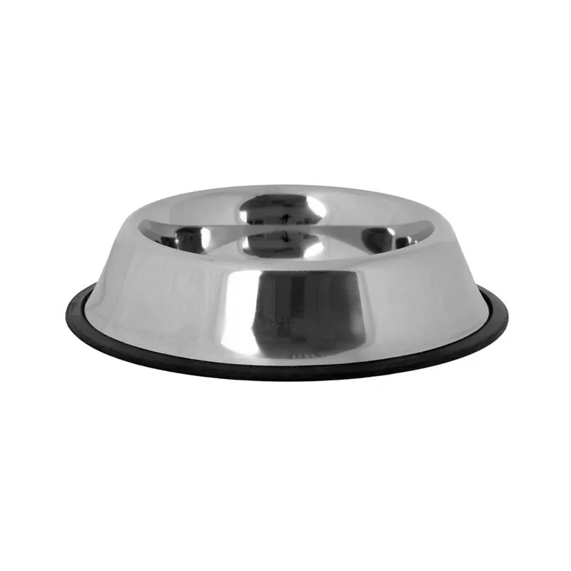 Dubenėlis gyvūnui Höppy Regular-Belly Feeding Bowl, 2.8 l, sidabro sp.