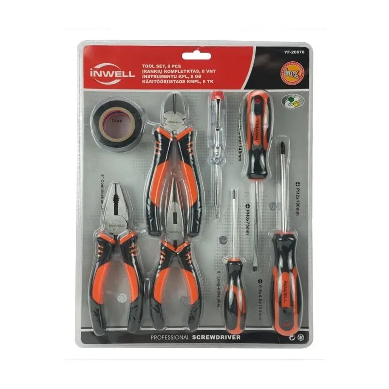 Įrankių komplektas YF-20676. 8 vnt.