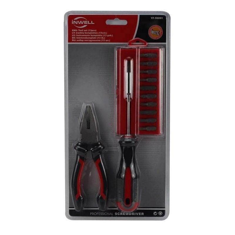 Instrumentu komplekts YF-50091, 13 gab.