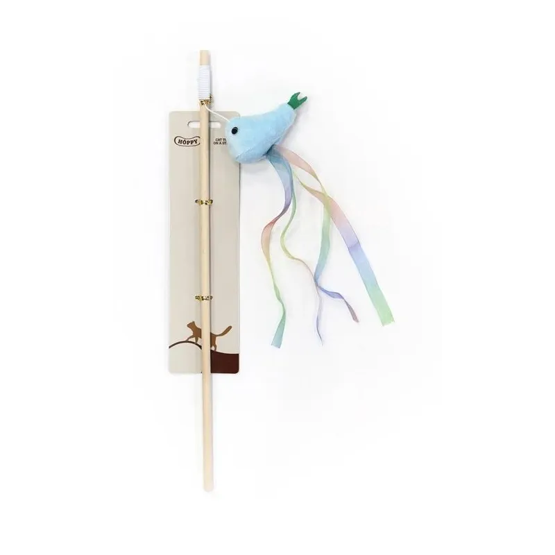 Žaislas katėms ant pagaliuko Höppy MC136, įvairių spalvų, 46 cm