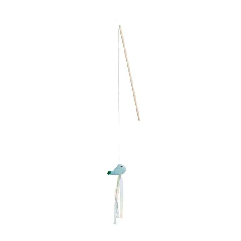 Žaislas katėms ant pagaliuko Höppy MC136, įvairių spalvų, 46 cm