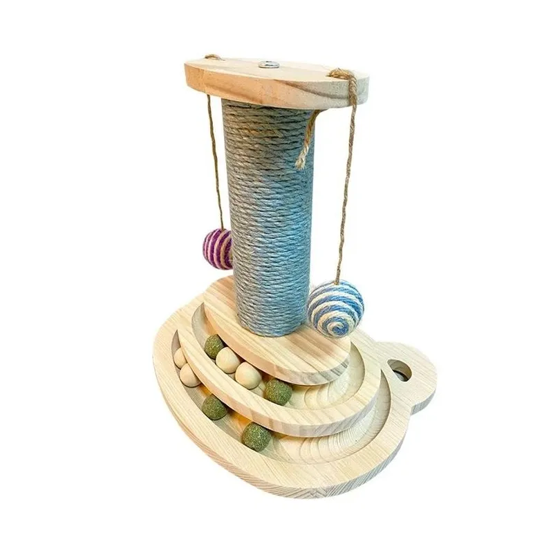 Kaķu skrāpējamais stabs Höppy, 30 cm x 24 cm x 30 cm