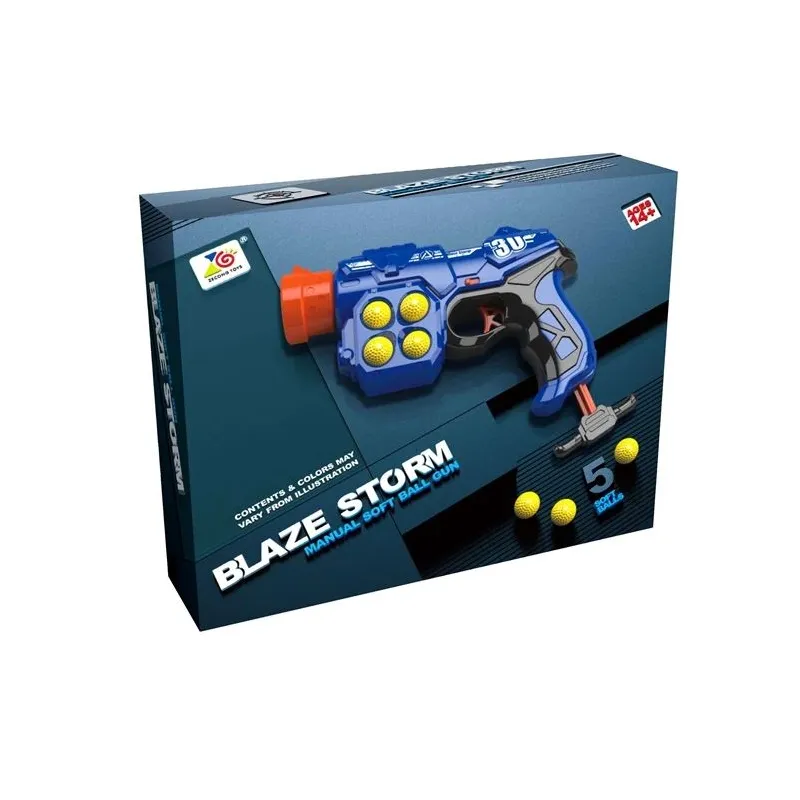 Gun toy for kids with soft bullets,5pcs,