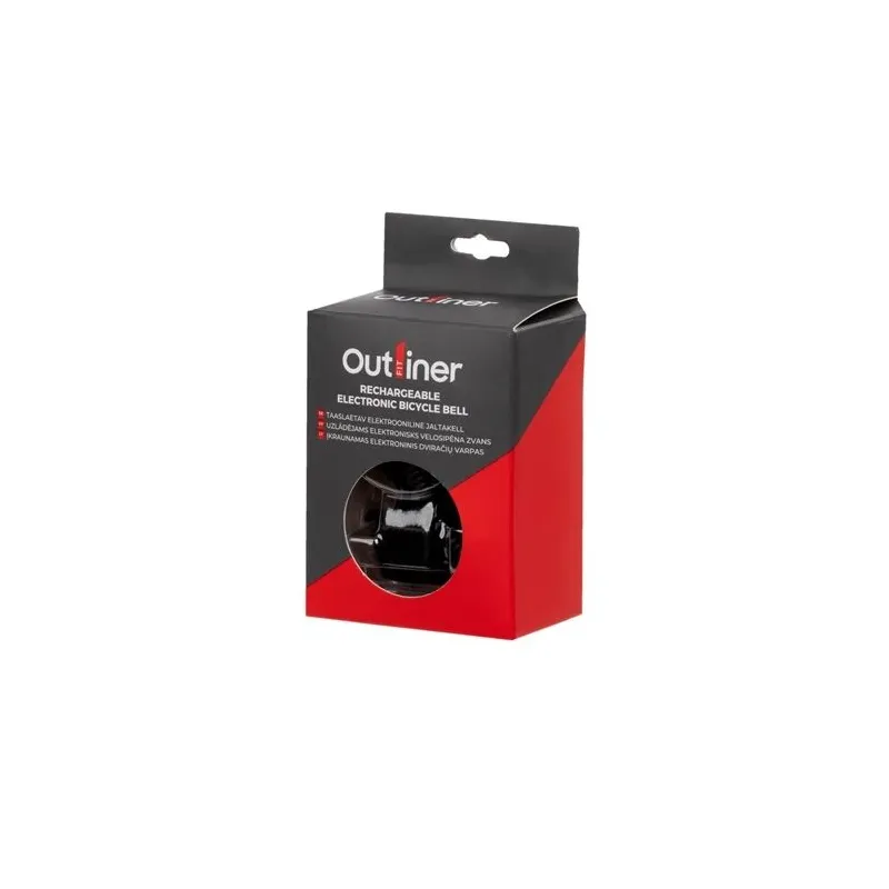 Jalgrattakell Outliner, abs-plastmass, must v.