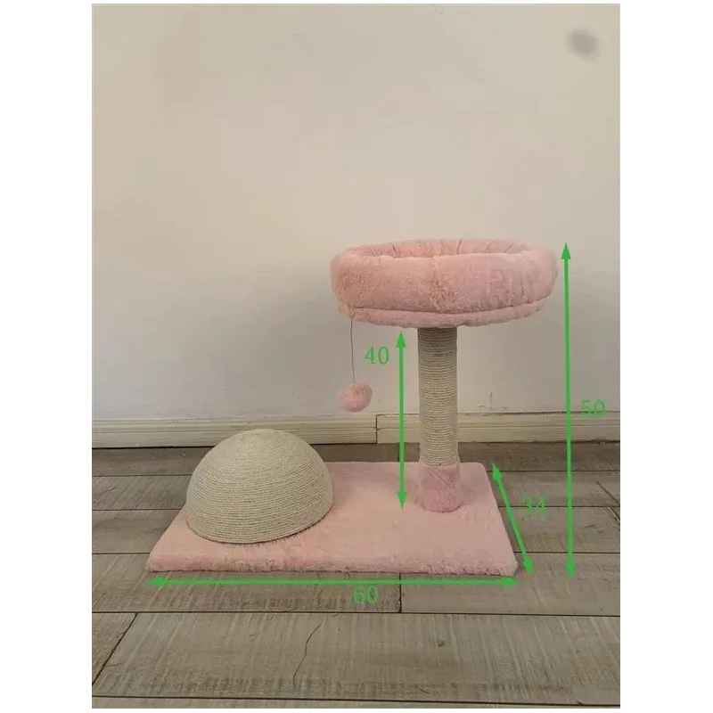 Kaķu skrāpējamais stabs Höppy, 60 cm x 34 cm x 50 cm