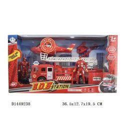 Rotaļu ugunsdzēsēju mašīna D1449238. sarkana