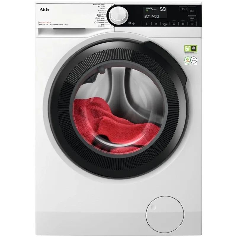 Pesumasin AEG 8000 seeria „PowerCare“ „UniversalDose“ EcoLine LFR83844VE, 8 kg, valge v.