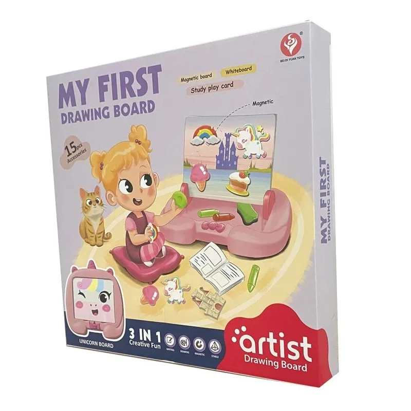 Magnetiline kahepoolne joonistuslaud Unicorn