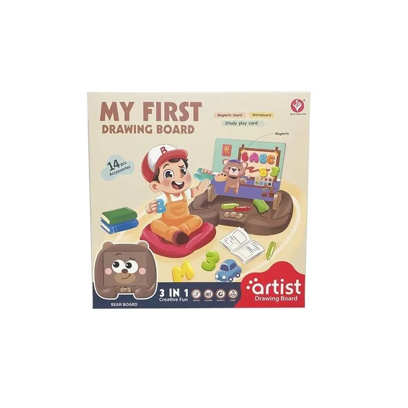 Magnētisks abpusējs rasējamais dēlis Bear