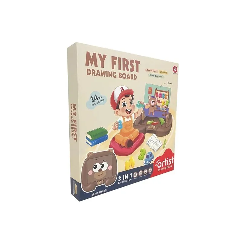 Magnētisks abpusējs rasējamais dēlis Bear