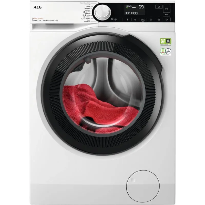 Pesumasin AEG 8000 seeria „PowerCare“ „UniversalDose“ EcoLine LFR83844VE, 8 kg, valge v.
