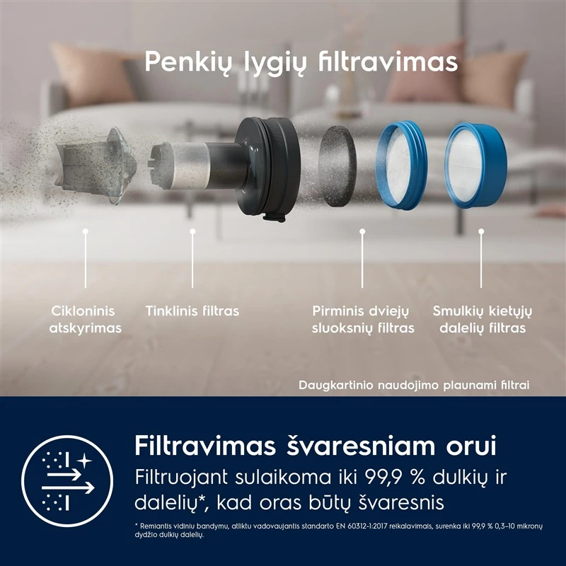 Belaidis dulkių siurblys ELECTROLUX. 700 serija. EP71B14WET