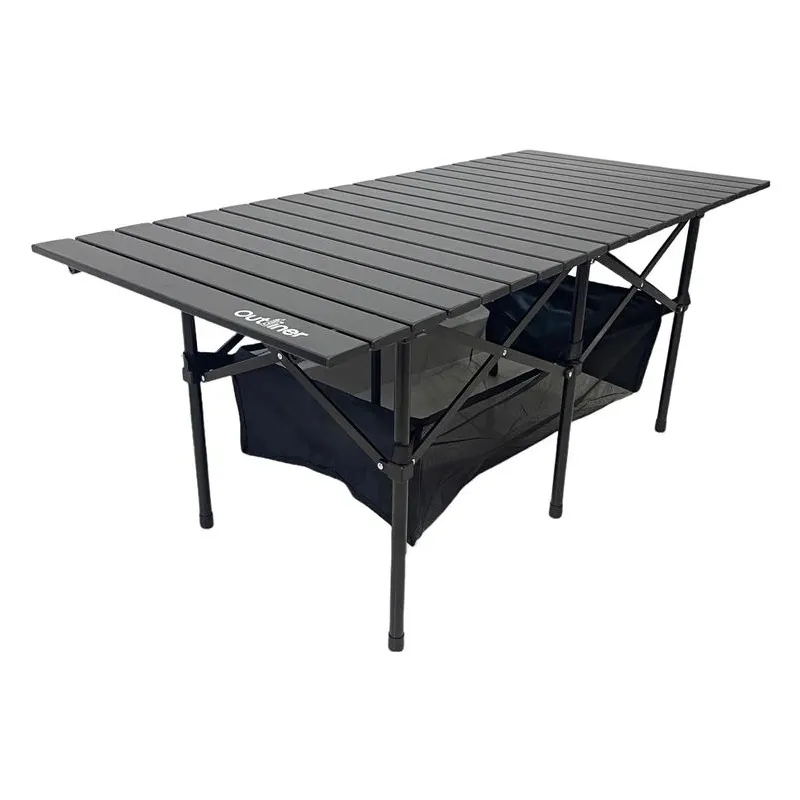 Saliekamais kempinga galds ar skapi Outliner 120x55x50cm