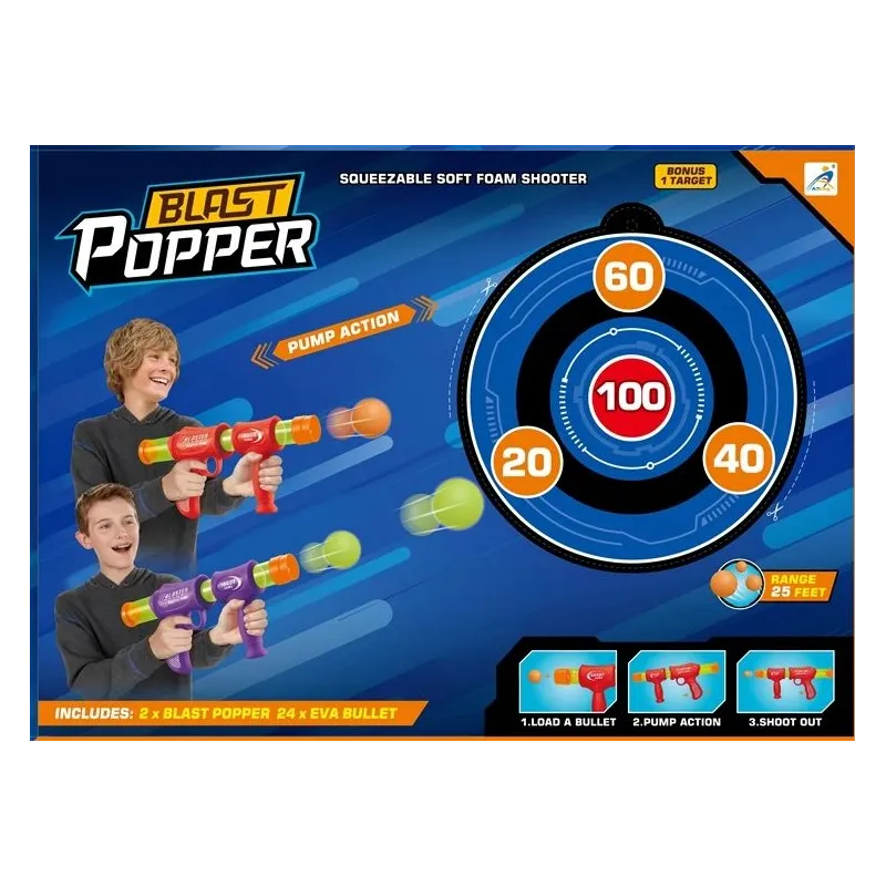 Rotaļu ierocis ar bumbiņām AX1034B. 48 cm