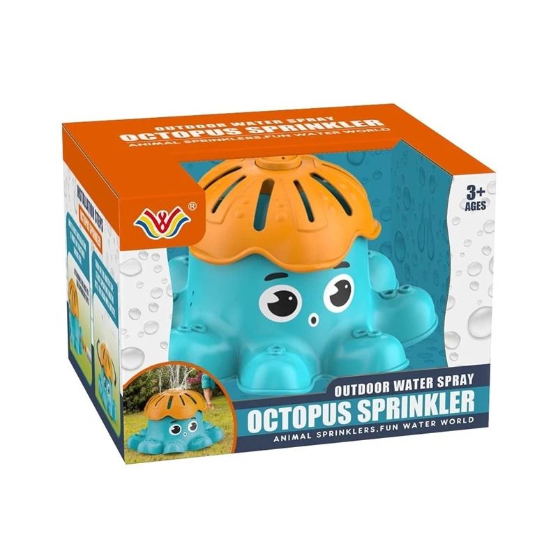 Rotaļlietu ūdens strūklas pūtējs astoņkājis 777-754. zila