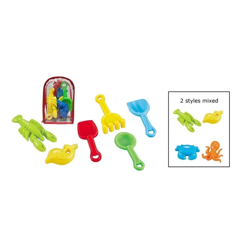 Smilšu kastes rotaļlietu komplekts 666-1185D. daudzkrāsaina