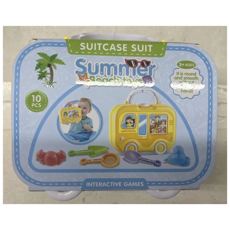 Smilšu kastes rotaļlietu komplekts 666-1163P, daudzkrāsaina, 10 gab.